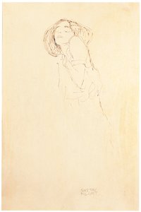 Donna da sinistra da Gustav Klimt