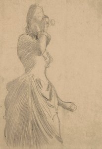 Donna con binocolo, c.1888 da Gustav Klimt