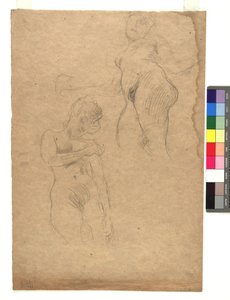 Zwei Studien weiblicher Akte da Gustav Klimt
