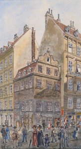 Il Salzgries a Vienna (angolo Tiefer Graben) da Gustav Korompay