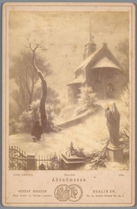 Fotoreproduzione del dipinto Messa serale di Carl Arnold da Gustav Schauer