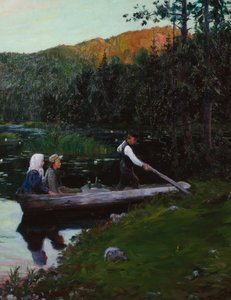 Una domenica sera al lago da Gustav Wentzel