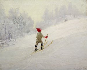 Allenamento di sci da Gustav Wentzel