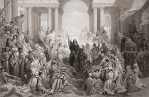Ingresso di Cristo a Gerusalemme da Gustave (after) Dore