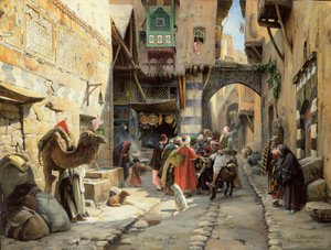 Scena di strada, Damasco da Gustave Bauernfeind
