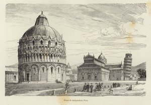 Piazza del Duomo, Pisa da Gustave Bauernfeind