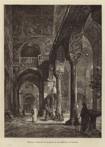 Interno della Basilica di San Marco a Venezia da Gustave Bauernfeind