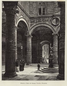 Italia - Cortile di Palazzo Vecchio, Firenze da Gustave Bauernfeind