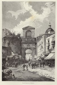 Porta Capuana a Napoli da Gustave Bauernfeind