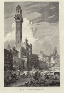 Il municipio di Siena da Gustave Bauernfeind