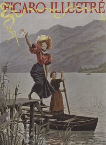 Al lago del Bourget. Copertina di Le Figaro Illustré, settembre 1895 da Gustave Bourgain