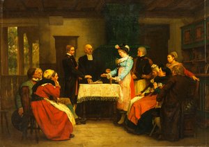 Un matrimonio alsaziano da Gustave Brion