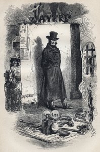 Javert, illustrazione del romanzo "I Miserabili" di Victor Hugo da Gustave Brion