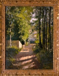 Viale nel bosco in Normandia da Gustave Caillebotte