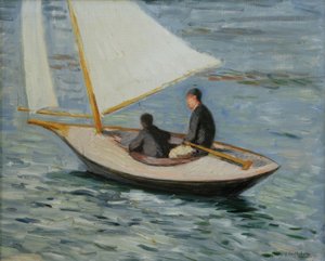 Barca a vela sulla Senna