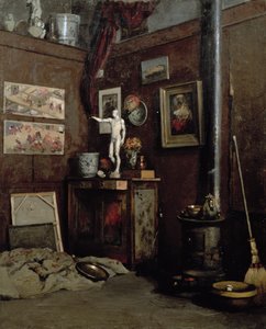 Interno di uno studio da Gustave Caillebotte