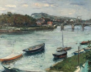 La riva e il ponte di Argenteuil da Gustave Caillebotte