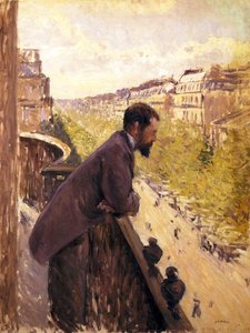 Uomo sul balcone