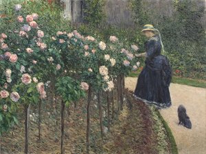 Rose, Giardino a Petit Gennevilliers da Gustave Caillebotte