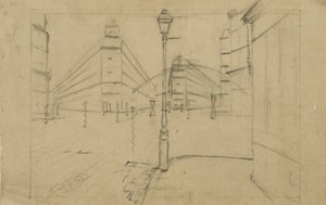 Studio per Strada di Parigi, Giorno di Pioggia, 1877