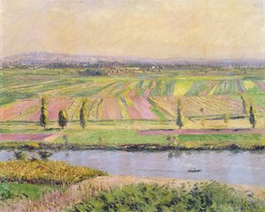 La pianura di Gennevilliers dalle colline di Argenteuil, 1888 da Gustave Caillebotte