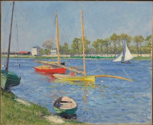 La Senna ad Argenteuil, 1882 da Gustave Caillebotte