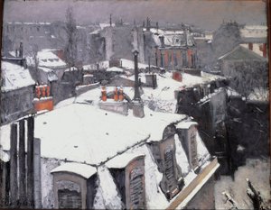 Veduta dei tetti (effetto neve)