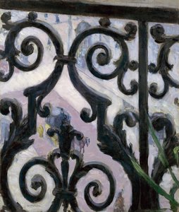 Vista dal balcone - Peinture de Gustave Caillebotte (1848-1894)