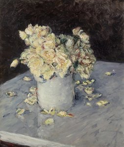 Rose gialle in un vaso