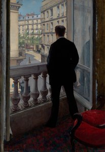 Giovane uomo alla finestra