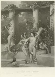 Un bagno estivo a Pompei da Gustave Clarence Rodolphe Boulanger