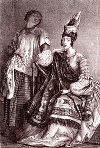 Signare, le donne mulatte franco-africane nella città di Saint Louis, Senegal. 1861 da Gustave Clarence Rodolphe Boulanger