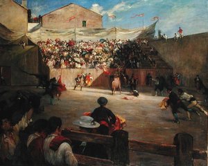 Allenamento di Lotta in Biscaglia, 1888 da Gustave Colin