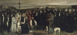 Una sepoltura a Ornans, 1849-1850 da Gustave Courbet