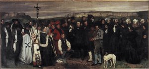 Un funerale a Ornans da Gustave Courbet