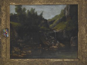 Cascata in un paesaggio roccioso