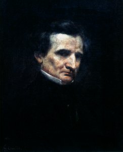 Hector Berlioz, compositore romantico francese, 1850 da Gustave Courbet