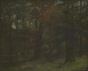 Nella foresta da Gustave Courbet