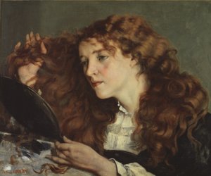 Jo, la bella ragazza irlandese, 1866 da Gustave Courbet