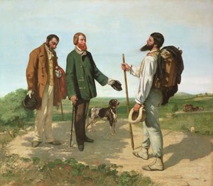 La Rencontre, o Bonjour Monsieur Courbet da Gustave Courbet