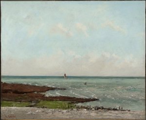 Lavandaie con la bassa marea, Étretat da Gustave Courbet