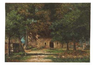 Il giardino della madre Toutain a Honfleur da Gustave Courbet