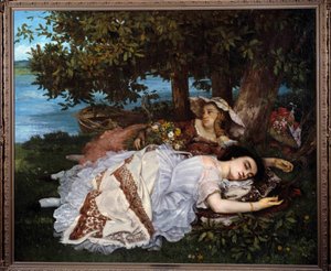 Le damigelle delle rive della Senna da Gustave Courbet