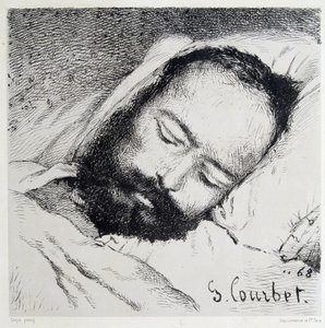Ritratto mortuario di Proudhon, 20/01/1865 - di Gustave Courbet da Gustave Courbet