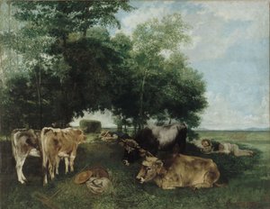 Pisolino durante la stagione della fienagione, Monti del Doubs da Gustave Courbet