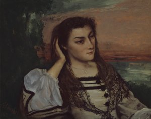 Rêverie (Ritratto di Gabrielle Borreau) da Gustave Courbet