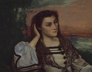 Rêverie Ritratto di Gabrielle Borreau, 1862 da Gustave Courbet