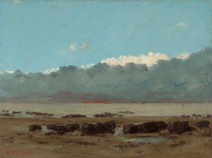 Rocce nere presso Trouville da Gustave Courbet