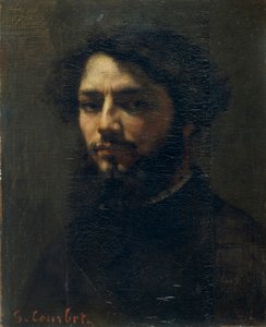 Autoritratto, c. 1850 da Gustave Courbet