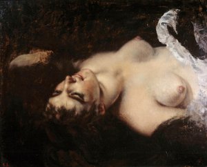 Studio per la donna con il pappagallo Il modello potrebbe essere Joanna Hiffernan, detta Jo da Gustave Courbet